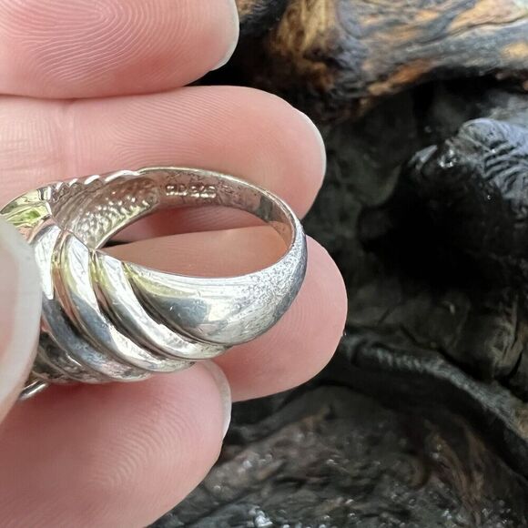 Vintage Clyde Duneier 3.63 ct Oval Smoky Quartz Ring Size 7 Sterling Silver CID - Picture 5 of 15